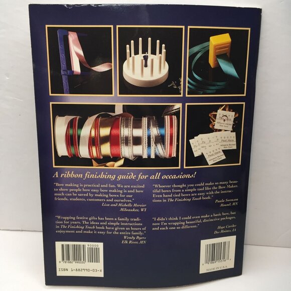 Vintage 2 Book Set Creative Gift Wrapping Fun Easy Finishing Touch 35 Ribbon Bow - Picture 10 of 16